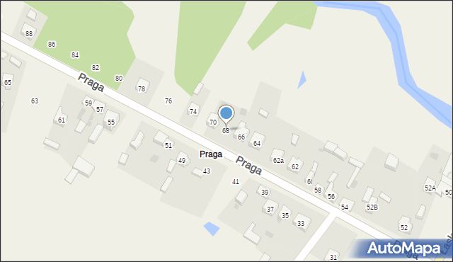Szczerców, Praga, 68, mapa Szczerców