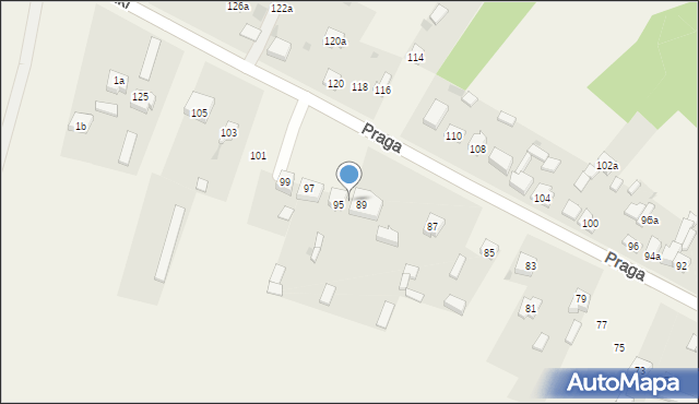 Szczerców, Praga, 93, mapa Szczerców