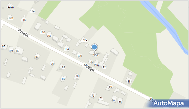 Szczerców, Praga, 98, mapa Szczerców