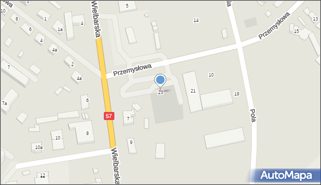 Szczytno, Przemysłowa, 23, mapa Szczytno