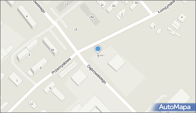 Szczytno, Przemysłowa, 5, mapa Szczytno