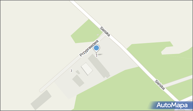 Szeligi, Przyprawowa, 1, mapa Szeligi