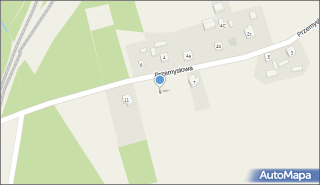 Szlachta, Przemysłowa, 9, mapa Szlachta