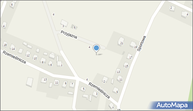 Szymbark, Przyjazna, 4a, mapa Szymbark