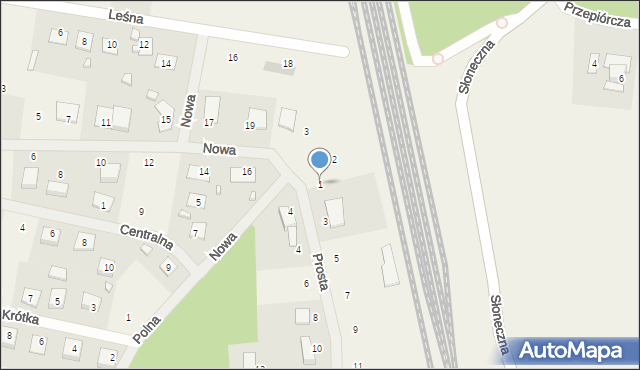 Tarkowo Dolne, Prosta, 1, mapa Tarkowo Dolne