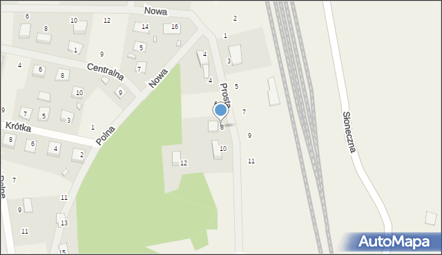 Tarkowo Dolne, Prosta, 8, mapa Tarkowo Dolne