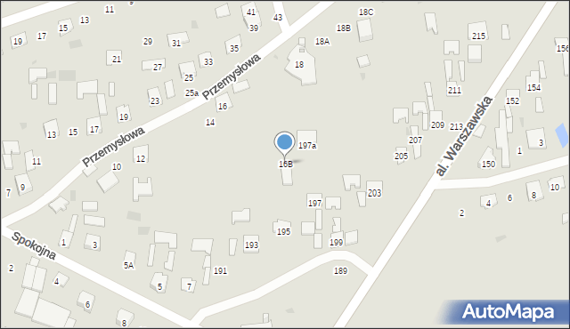 Tarnobrzeg, Przemysłowa, 16B, mapa Tarnobrzegu