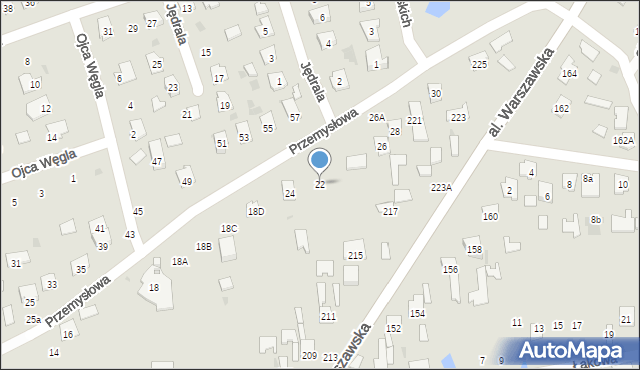 Tarnobrzeg, Przemysłowa, 22, mapa Tarnobrzegu