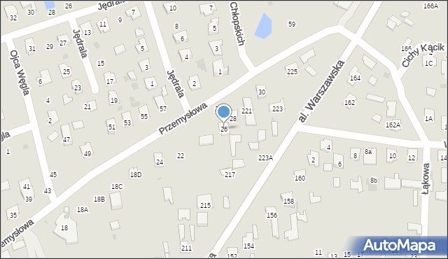 Tarnobrzeg, Przemysłowa, 26, mapa Tarnobrzegu