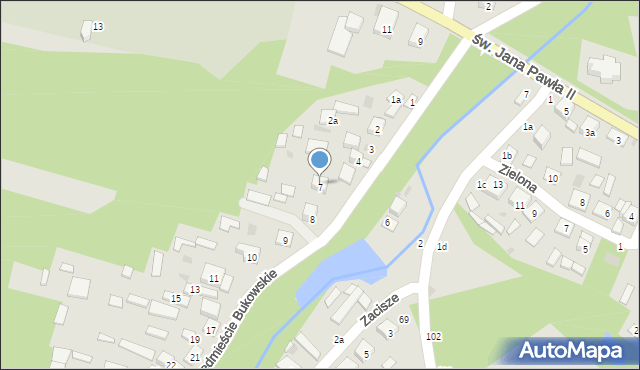 Tarnogród, Przedmieście Bukowskie, 7a, mapa Tarnogród