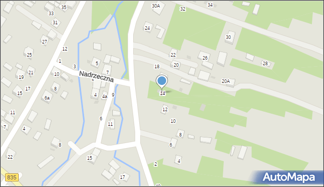 Tarnogród, Przedmieście Płuskie Wschód, 14, mapa Tarnogród