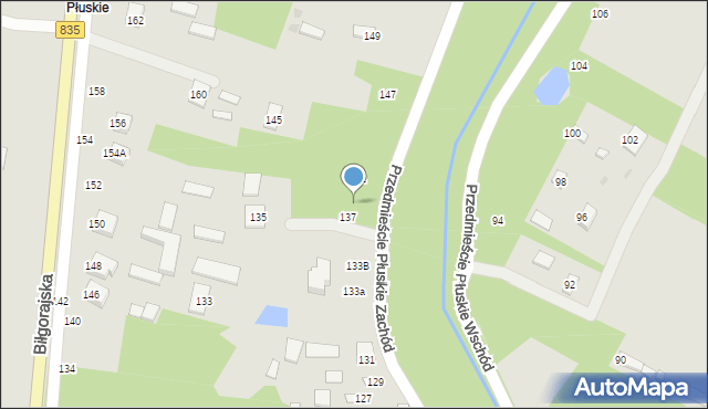 Tarnogród, Przedmieście Płuskie Zachód, 139, mapa Tarnogród