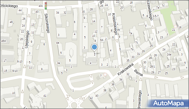 Tarnów, Przecznica Strusińska, 2, mapa Tarnów