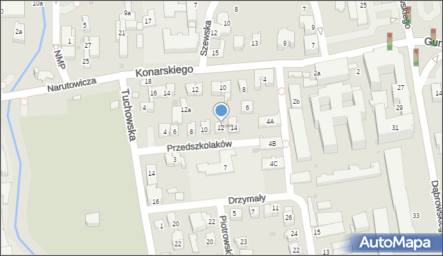 Tarnów, Przedszkolaków, 12, mapa Tarnów