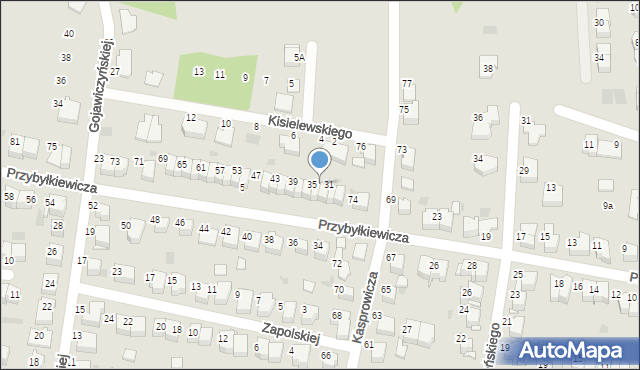 Tarnów, Przybyłkiewicza Ignacego, 33, mapa Tarnów