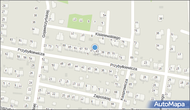 Tarnów, Przybyłkiewicza Ignacego, 49, mapa Tarnów