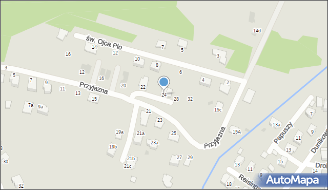 Tarnów, Przyjazna, 24, mapa Tarnów