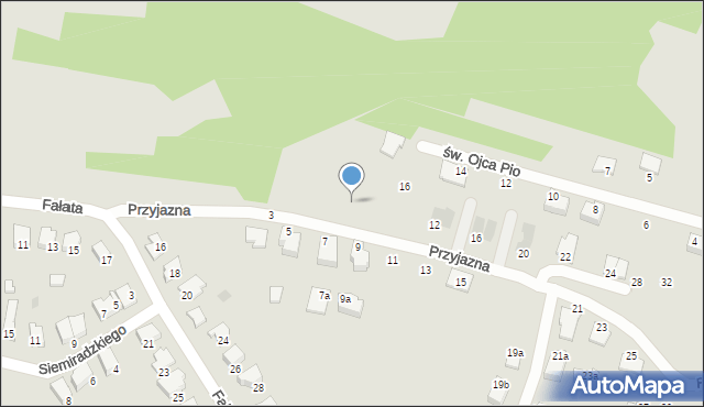 Tarnów, Przyjazna, 8, mapa Tarnów
