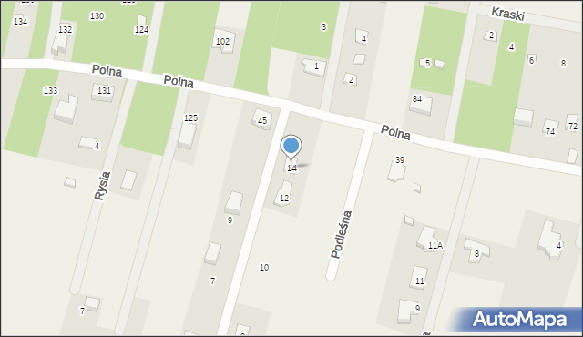 Tartak Brzózki, Przy Stawach, 14, mapa Tartak Brzózki