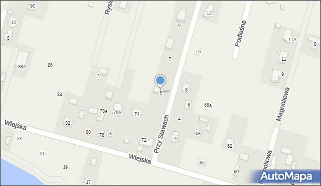 Tartak Brzózki, Przy Stawach, 5, mapa Tartak Brzózki