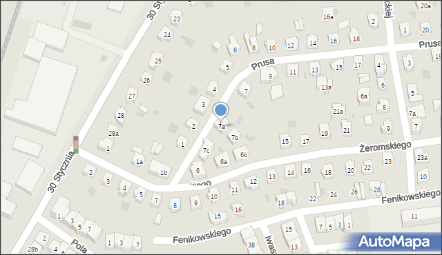 Tczew, Prusa Bolesława, 7a, mapa Tczew