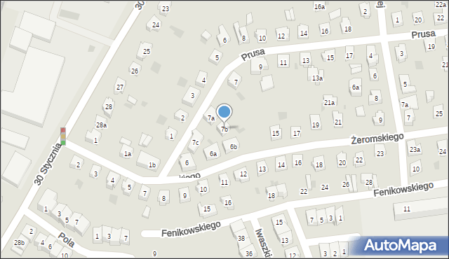 Tczew, Prusa Bolesława, 7b, mapa Tczew