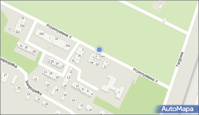 Tczew, Przemysława II, 2a, mapa Tczew