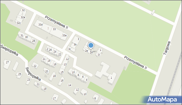 Tczew, Przemysława II, 2d, mapa Tczew