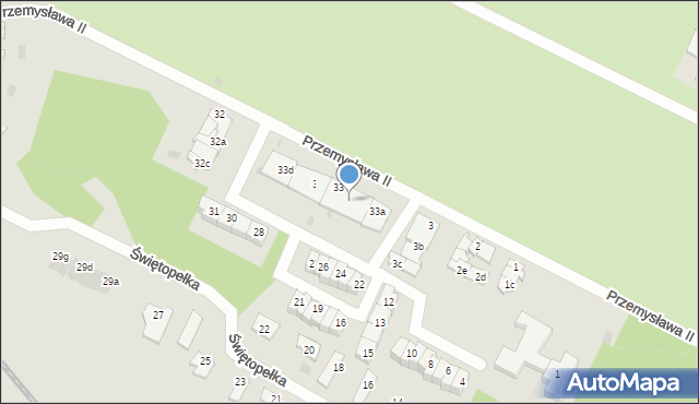 Tczew, Przemysława II, 33b, mapa Tczew