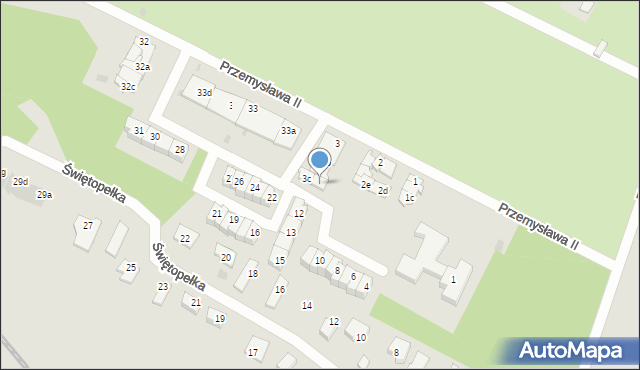 Tczew, Przemysława II, 3d, mapa Tczew