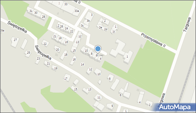 Tczew, Przemysława II, 5, mapa Tczew
