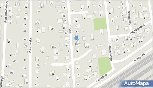 Tłuszcz, Prusa Bolesława, 6A, mapa Tłuszcz