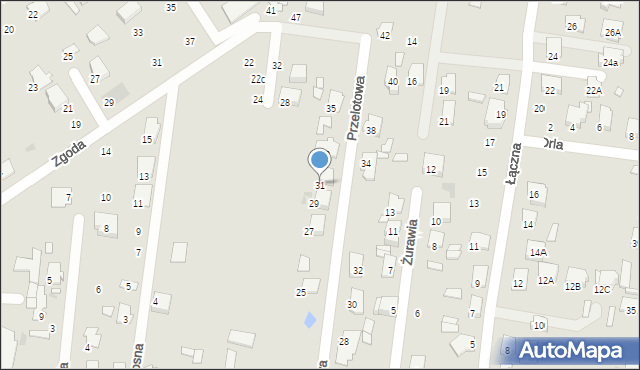 Tłuszcz, Przelotowa, 31, mapa Tłuszcz