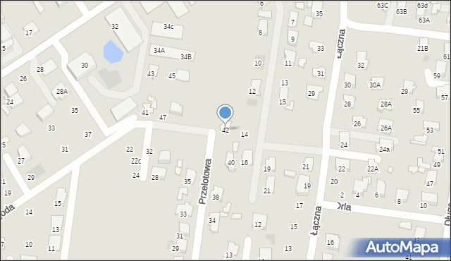 Tłuszcz, Przelotowa, 42, mapa Tłuszcz