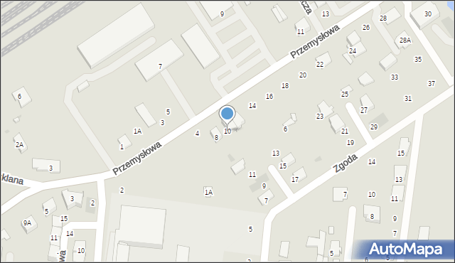 Tłuszcz, Przemysłowa, 10, mapa Tłuszcz