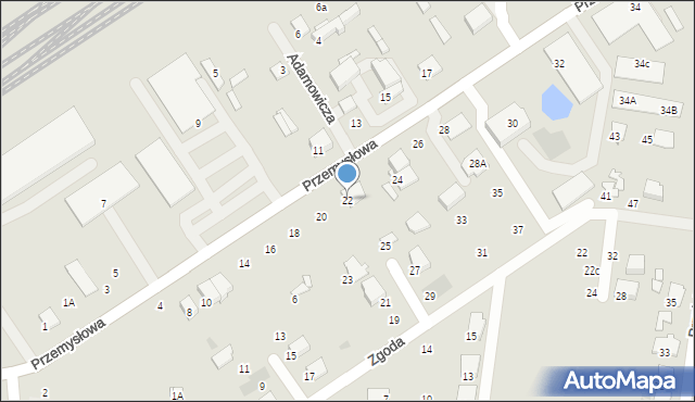 Tłuszcz, Przemysłowa, 22, mapa Tłuszcz