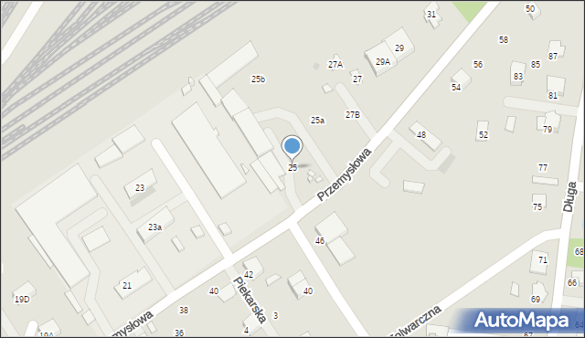 Tłuszcz, Przemysłowa, 25, mapa Tłuszcz