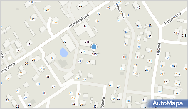 Tłuszcz, Przemysłowa, 34B, mapa Tłuszcz