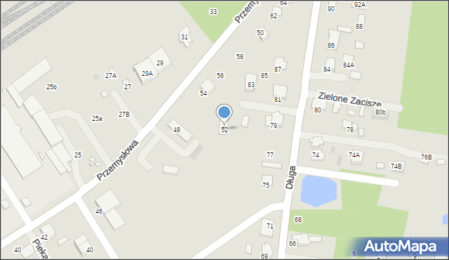 Tłuszcz, Przemysłowa, 52, mapa Tłuszcz