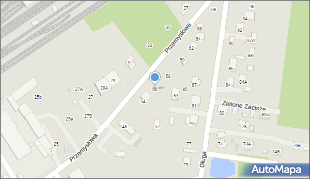 Tłuszcz, Przemysłowa, 56, mapa Tłuszcz