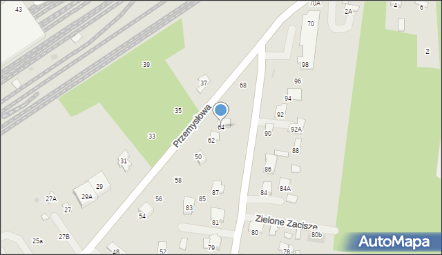 Tłuszcz, Przemysłowa, 64, mapa Tłuszcz