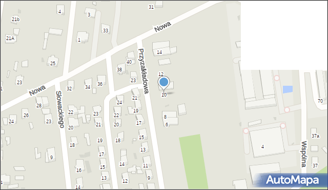 Tłuszcz, Przyzakładowa, 10, mapa Tłuszcz