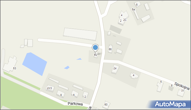 Tokary, Przodkowska, 61, mapa Tokary