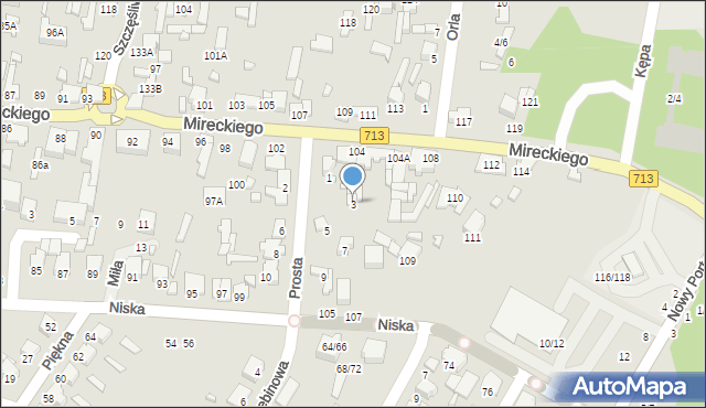 Tomaszów Mazowiecki, Prosta, 3, mapa Tomaszów Mazowiecki