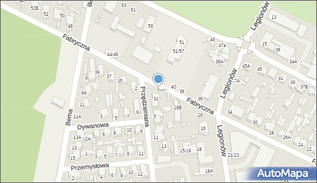 Tomaszów Mazowiecki, Przędzalniana, 1, mapa Tomaszów Mazowiecki