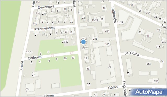 Tomaszów Mazowiecki, Przędzalniana, 25, mapa Tomaszów Mazowiecki