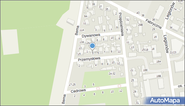 Tomaszów Mazowiecki, Przemysłowa, 3, mapa Tomaszów Mazowiecki