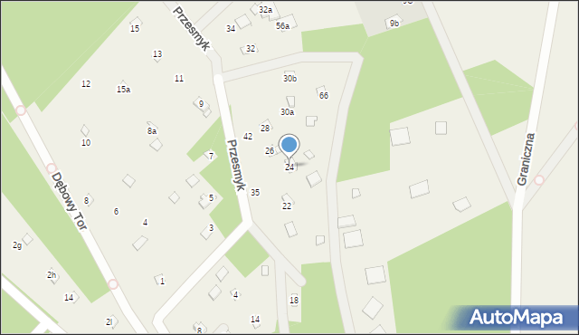 Topolina, Przesmyk, 24, mapa Topolina