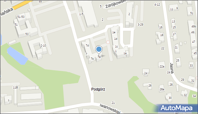 Toruń, Prüfferów Jana i Marii, 7a, mapa Torunia