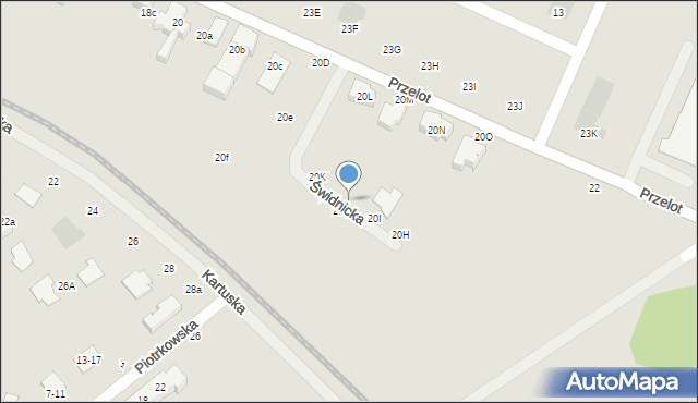 Toruń, Przelot, 20j, mapa Torunia